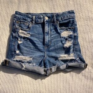 American Eagle curvy jean shorts